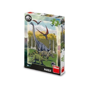 Puzzle 48 Jursk svt, dinosaui