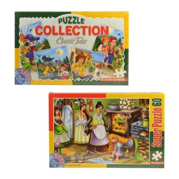 Puzzle pohdky 4v1, 24, 35,  48, 60 dlk, 34cm