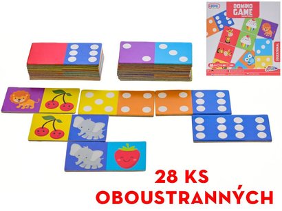 Domino paprov s obrzky 28ks v krabice - oboustran