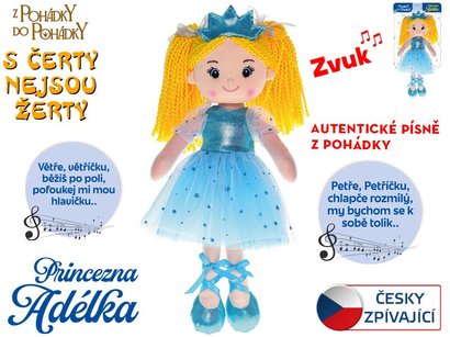 Panenka Princezna Adlka 35cm mkk tlo na baterie esky zpvajc 0m+ na kart