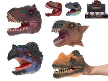 Masek prstov dinosaurus 10cm na ruku gumov