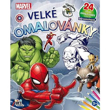 Velk omalovnky Marvel + samolepky, avengers