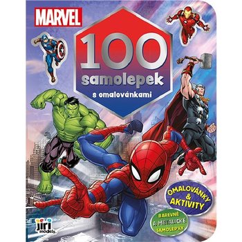 100 samolepek s omalovnkami Marvel