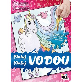 Maluj vodou jednoroci vodov omalovnky 26,5 x 19,5cm