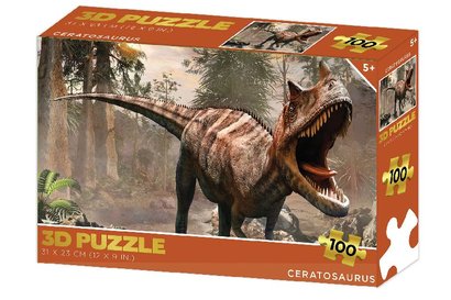 Ceratosaurus dinosaurus 3D puzzle 100 dlk