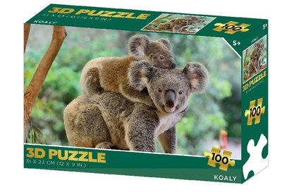 Koaly 3D puzzle 100 dlk