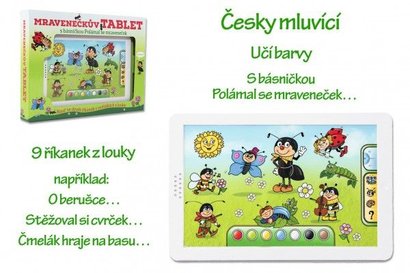 * Mravenekv tablet plastov 30x20x2cm na baterie