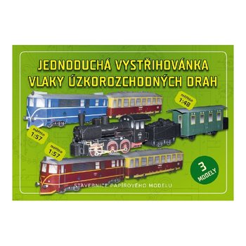 Vlaky zkorozchodnch drah - paprov vystihovnky / stavebnice paprovho modelu