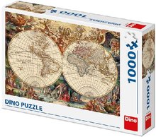 Dino historick mapa 1000 dlk Puzzle 66 x 47 cm