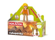 * Igrek Archeoloka figurka a egyptskmi vykopvkami