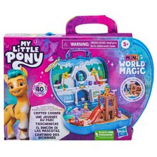 * HASBRO My Litle Pony hrac sada v kufku Magic Criter Corner MODR