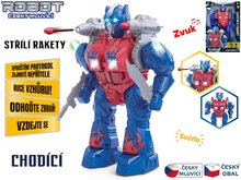 Robot 23cm esky mluv chod svtlo zvuk