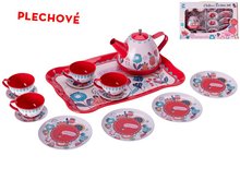 ajov set plechov 15ks s podnosem 24x15cm v krabice