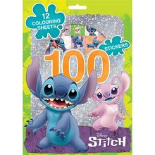 100 samolepek s omalovnkovmi listy Lilo a Stitch