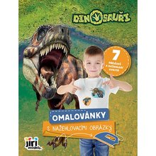 Omalovnky s naehlovacmi obrzky Dinosaui