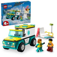 * LEGO City 60403 Sanitka a snowbordista