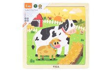 VIGA Devn puzzle kraviky 9 dlk