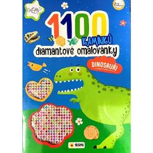 Diamantov omalovnky Dinosaui s kamnky